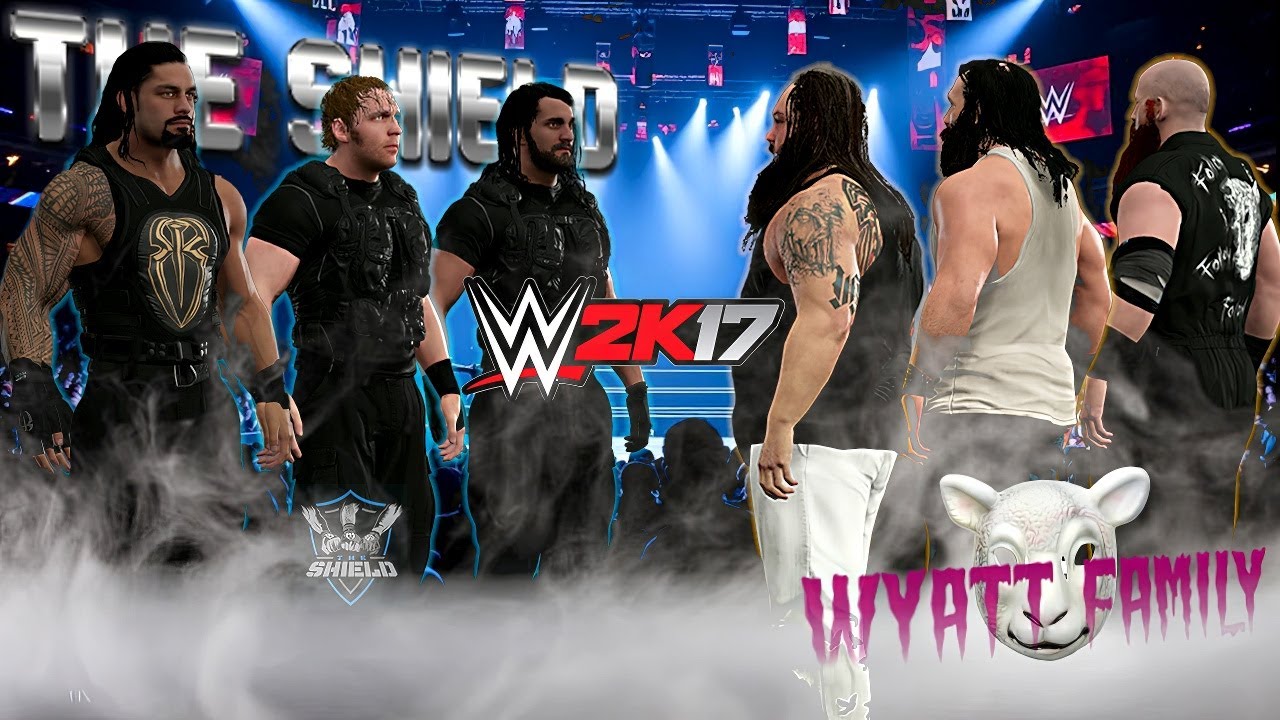The Shield vs. The Wyatt Family | WWE 2K17 gameplay [4K]