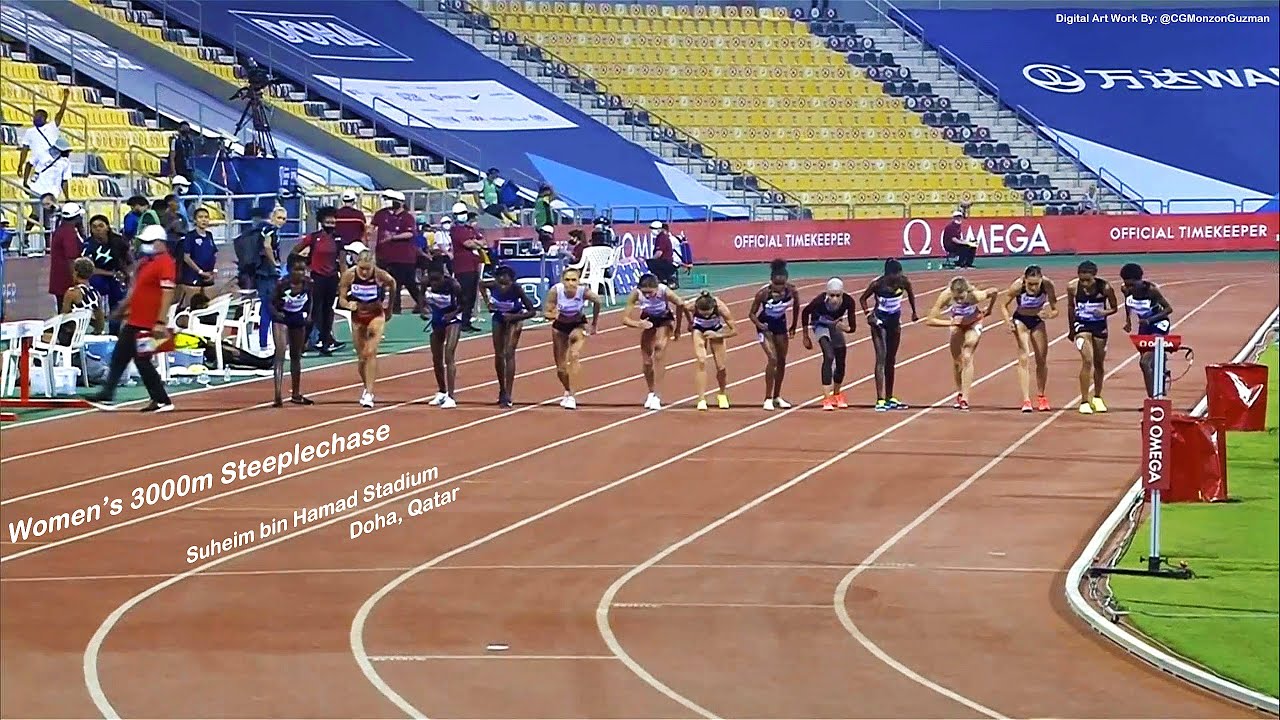 Women's 3000m Steeplechase.  Suheim bin Hamad Stadium, Doha, Qatar.  May 28, 2021.