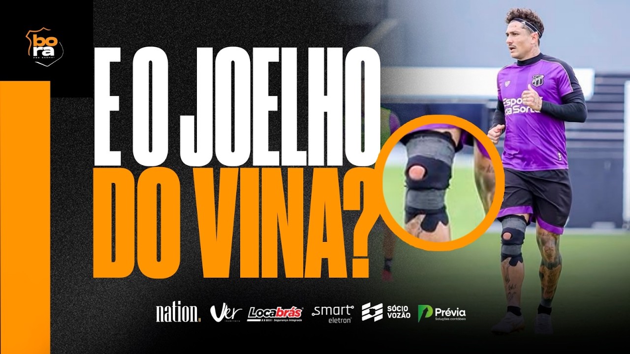 👀 MISTÉRIO NO CEARÁ! 🚨 VINA APARECE COM JOELHEIRA EM TREINO E IMAGEM LEVANTA DÚVIDAS PARA O CLÁSSICO