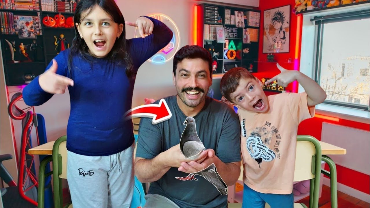 EVİMİZE GİZLİCE KUŞ GİRDİ 😨 YÜSRA ÇOK KORKTU !