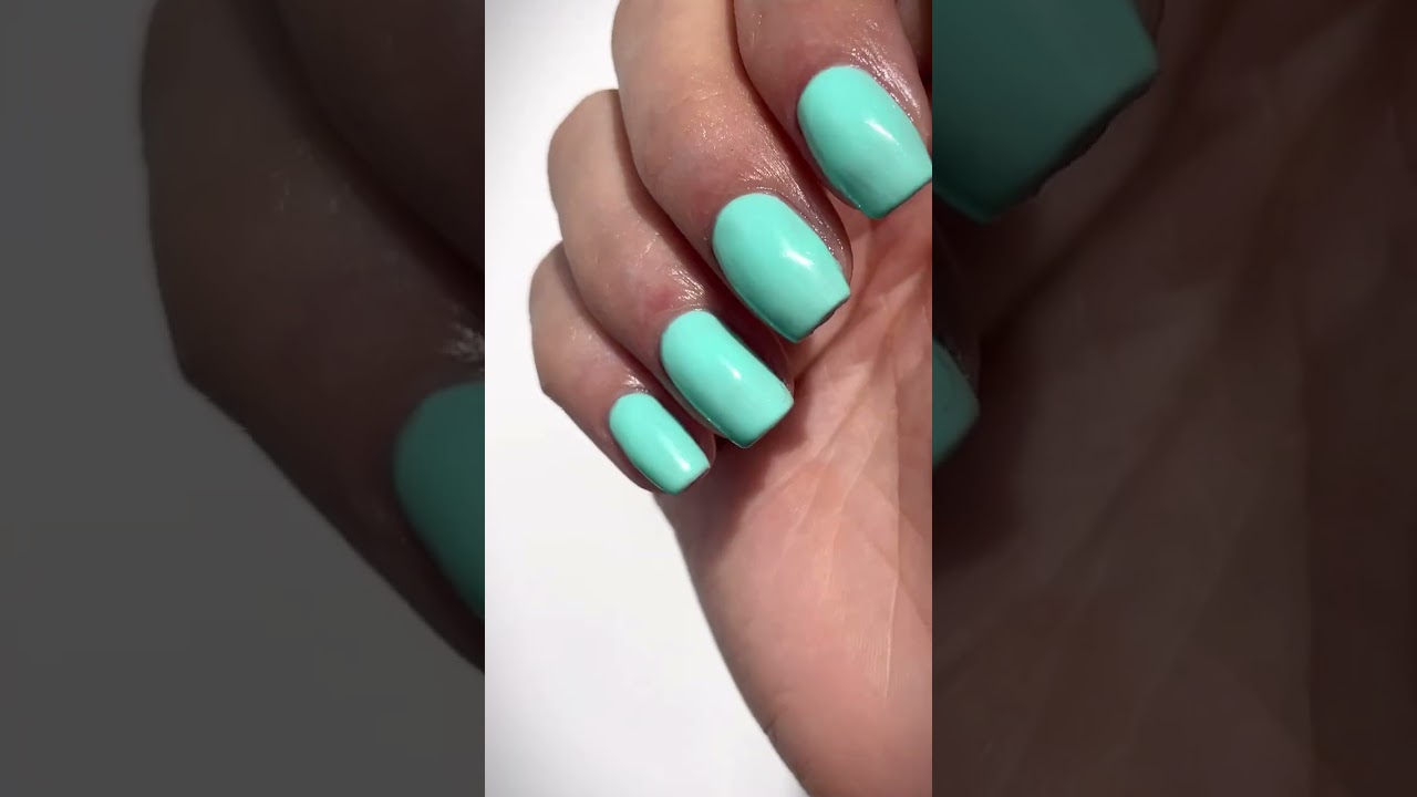 Mint green nails | Summer nails | Gelnails swatch