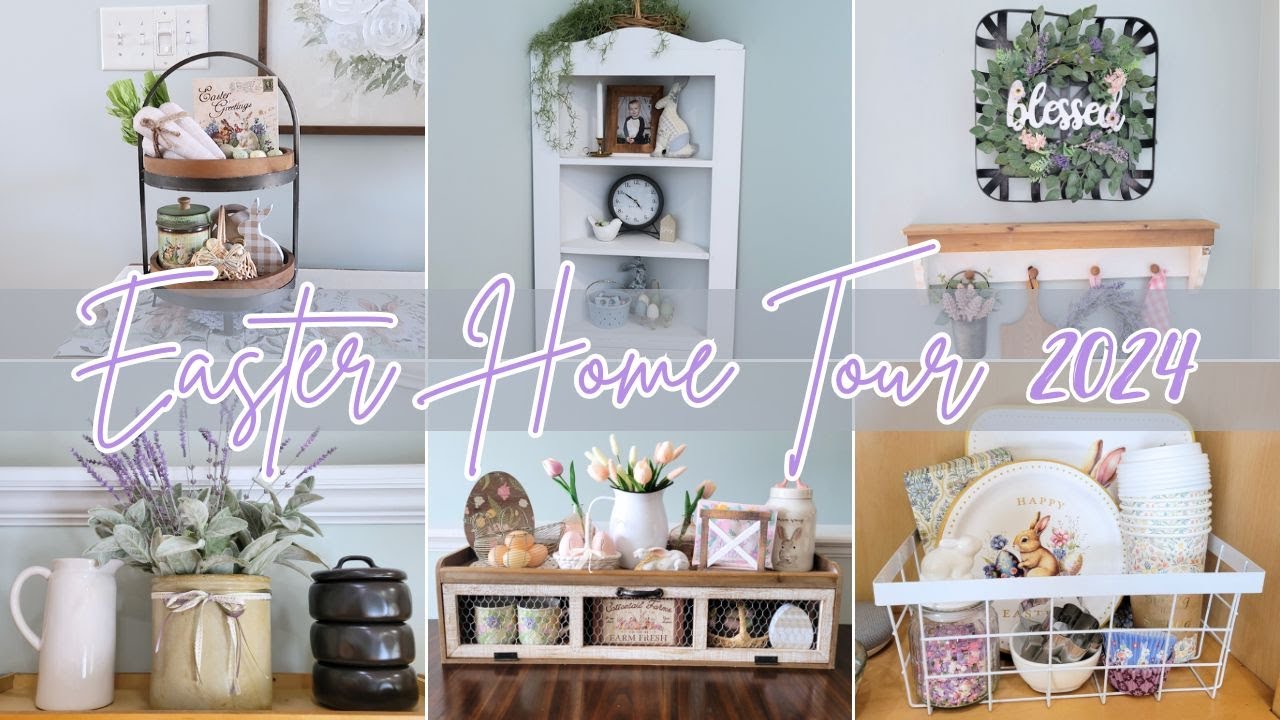 EASTER HOME TOUR 2024 🐰✝️🌷 | EASTER DECOR IDEAS
