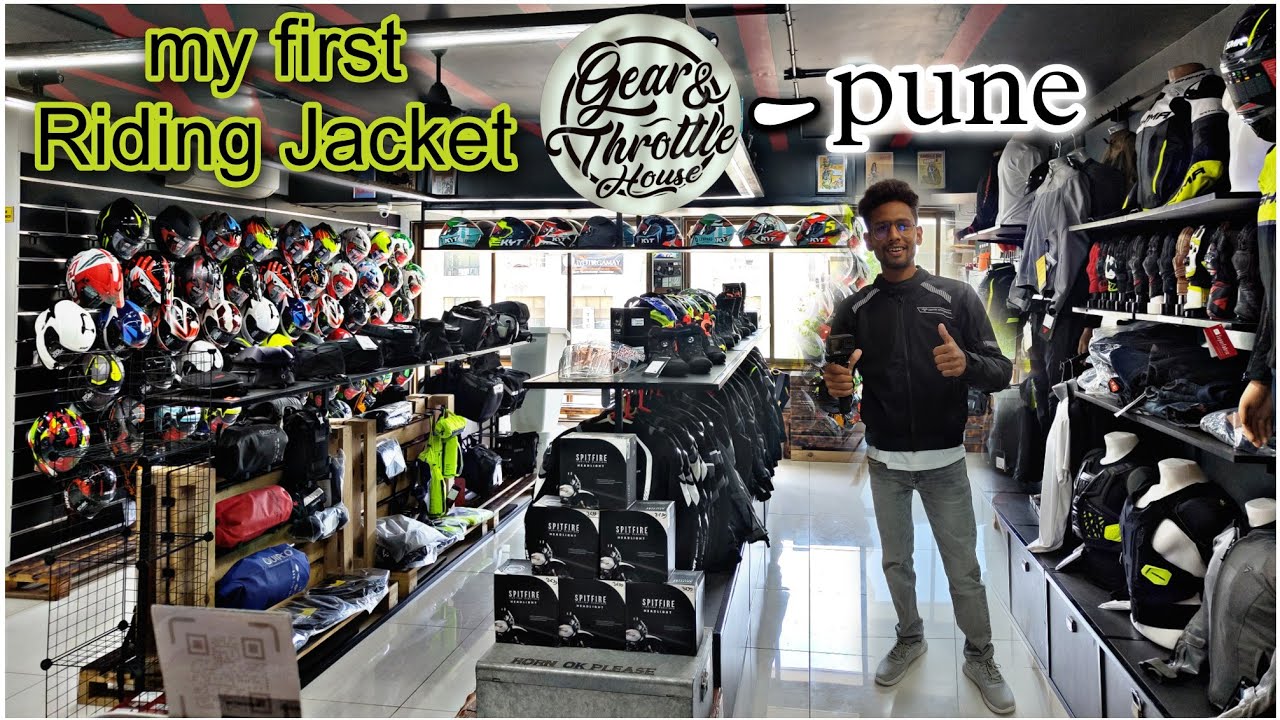 Best riding-gear store in pune|Gear & Throttle House |marathi vlog| #ridingjacket #puneseries #ep2