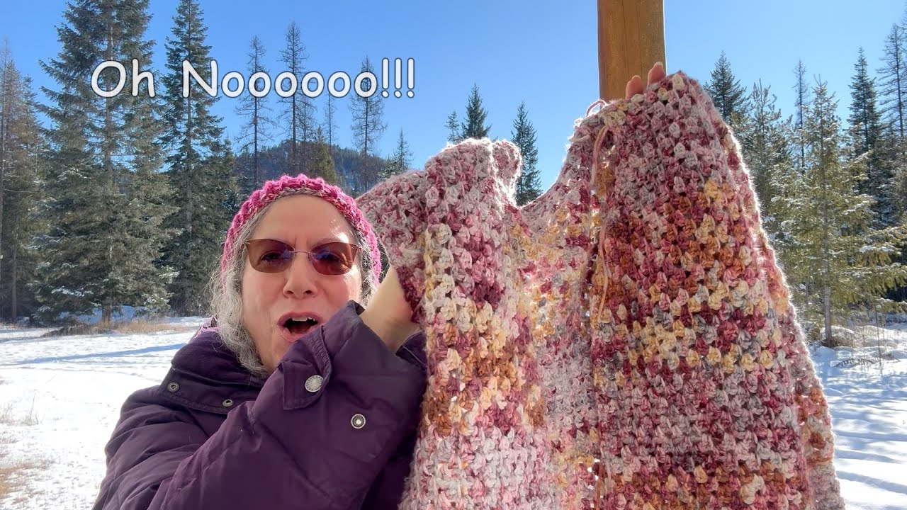 I Played Yarn Chicken with My Sweater & Lost!!  🐓 Suggestions, please!  🧶