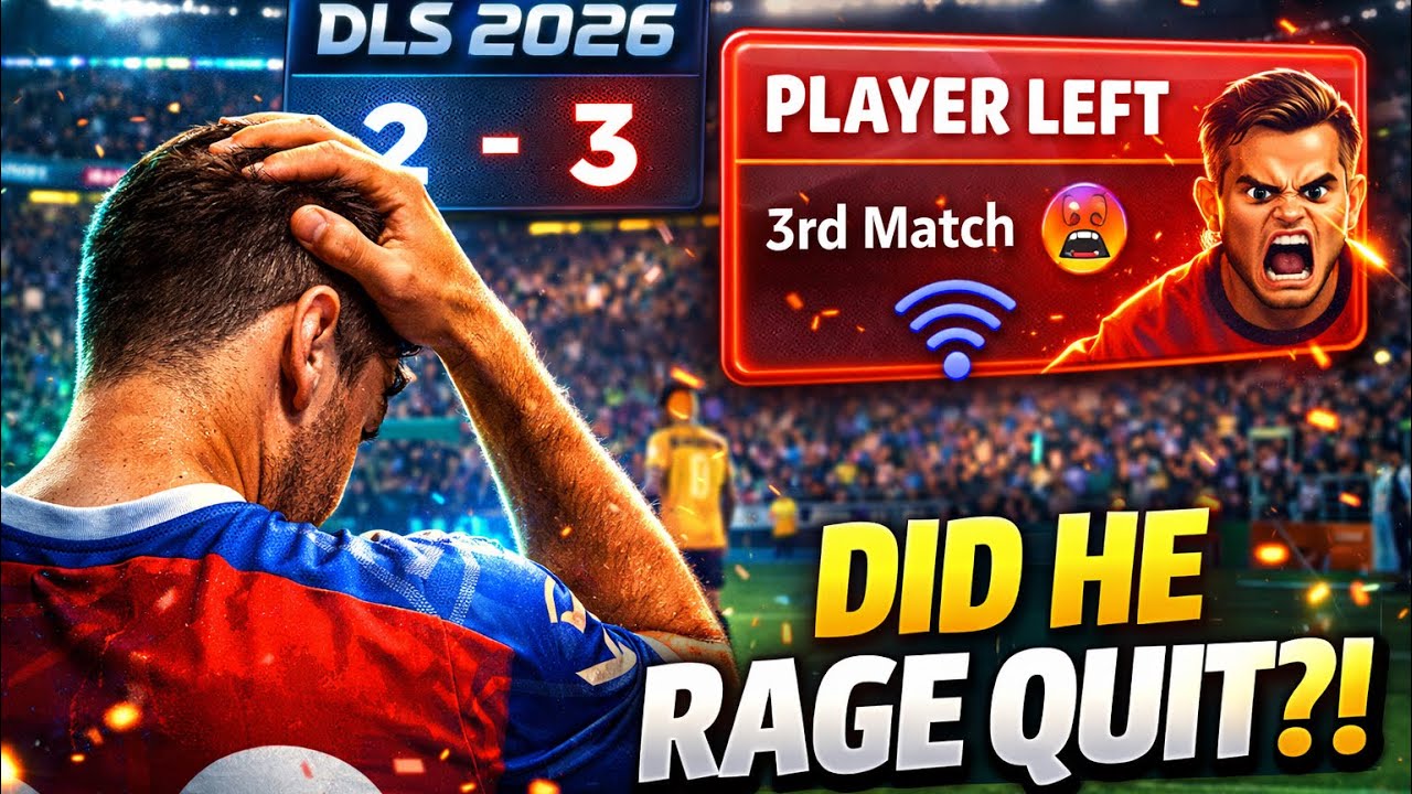 He Quit at the End?! 😳 3rd Match Drama | DLS 2026
