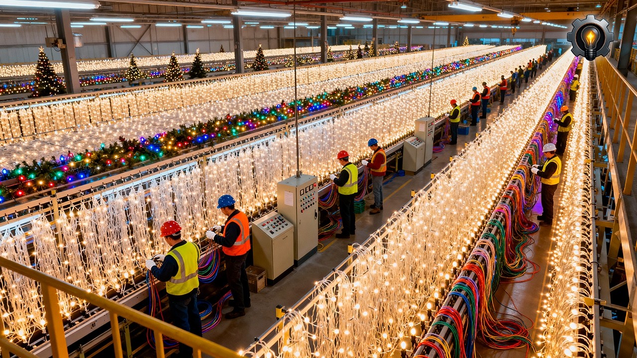 ¿Cómo se FABRICAN millones de LUCES de NAVIDAD? 💡 El PROCESO que NADIE IMAGINA