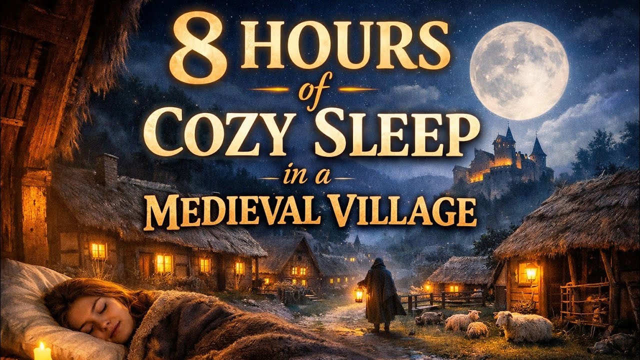 A Quiet Day in a Medieval English Village | Calm History to Fall Asleep