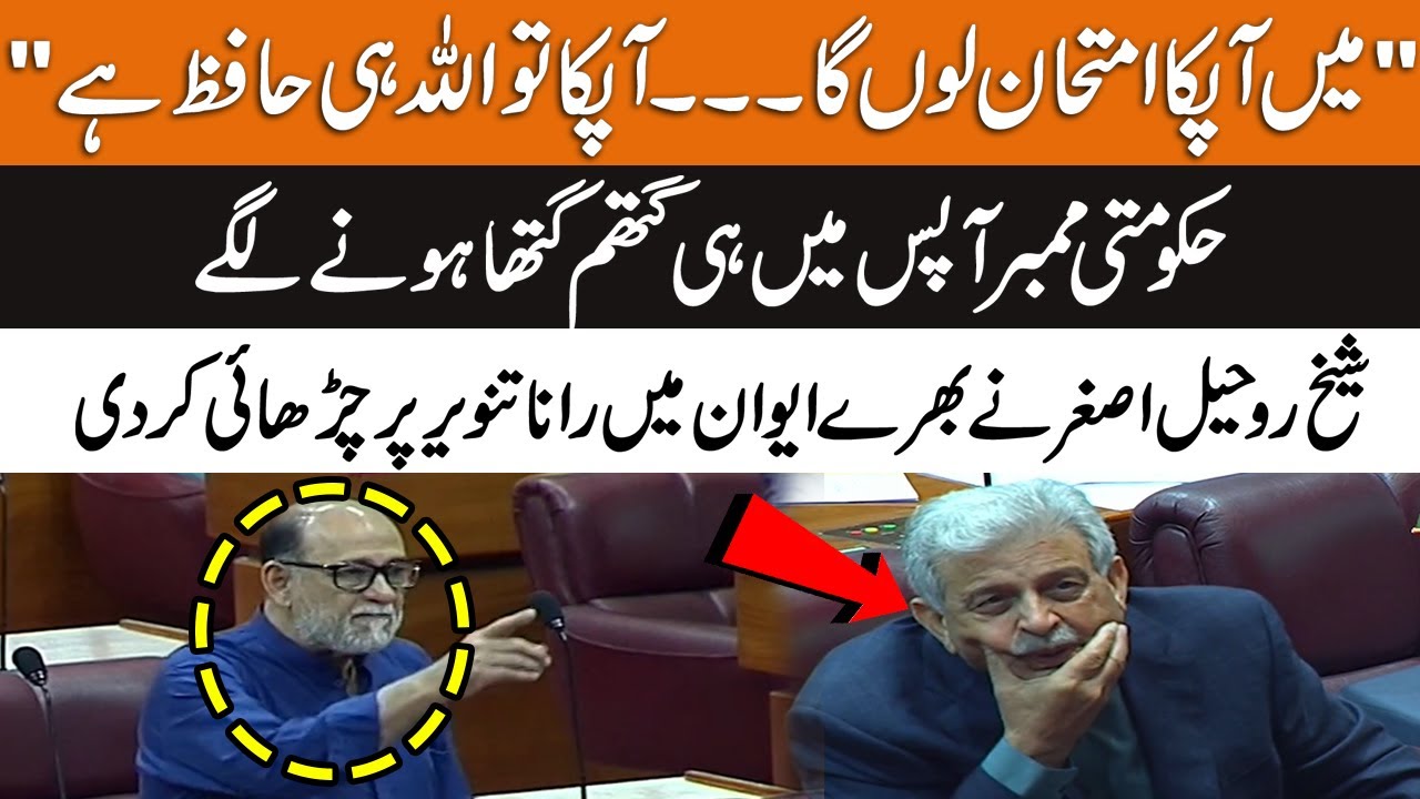 Sheikh Rohail Asghar Hard Speech in National Assembly | Rohail Asghar Bashes Rana Tanveer | GNN