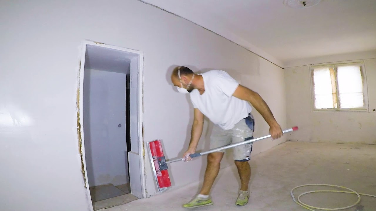 Pose parquet et projection enduit 31 jours pour rafraichir 100 m² J 12 à 16
