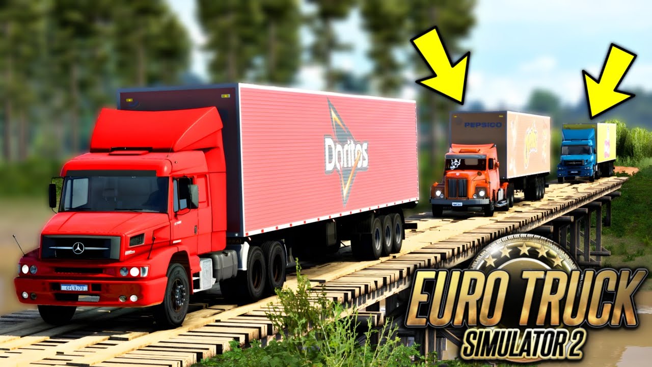 RD e O COMBOIO BARBEIRO NA PRIMEIRA VIAGEM NO MAPA RBR! - EURO TRUCK SIMULATOR 2 + G920