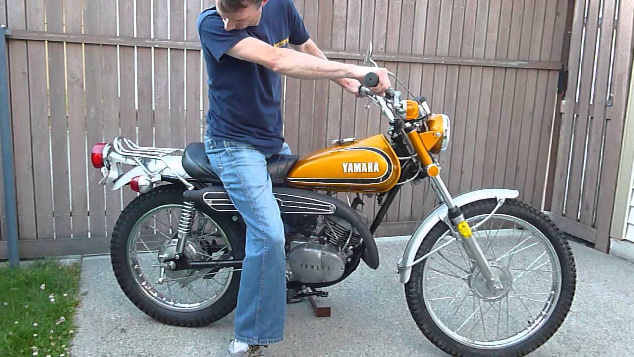 1973 Yamaha CT3 175 Enduro first start up in 30 years.