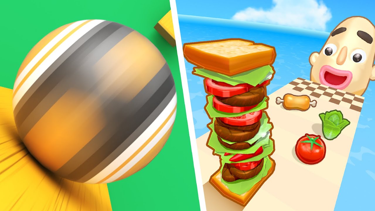 Action Balls Vs Sandwich Runner - All Levels NEW UPDATE Gameplay Android, iOS H8D2Q9N5W9O3