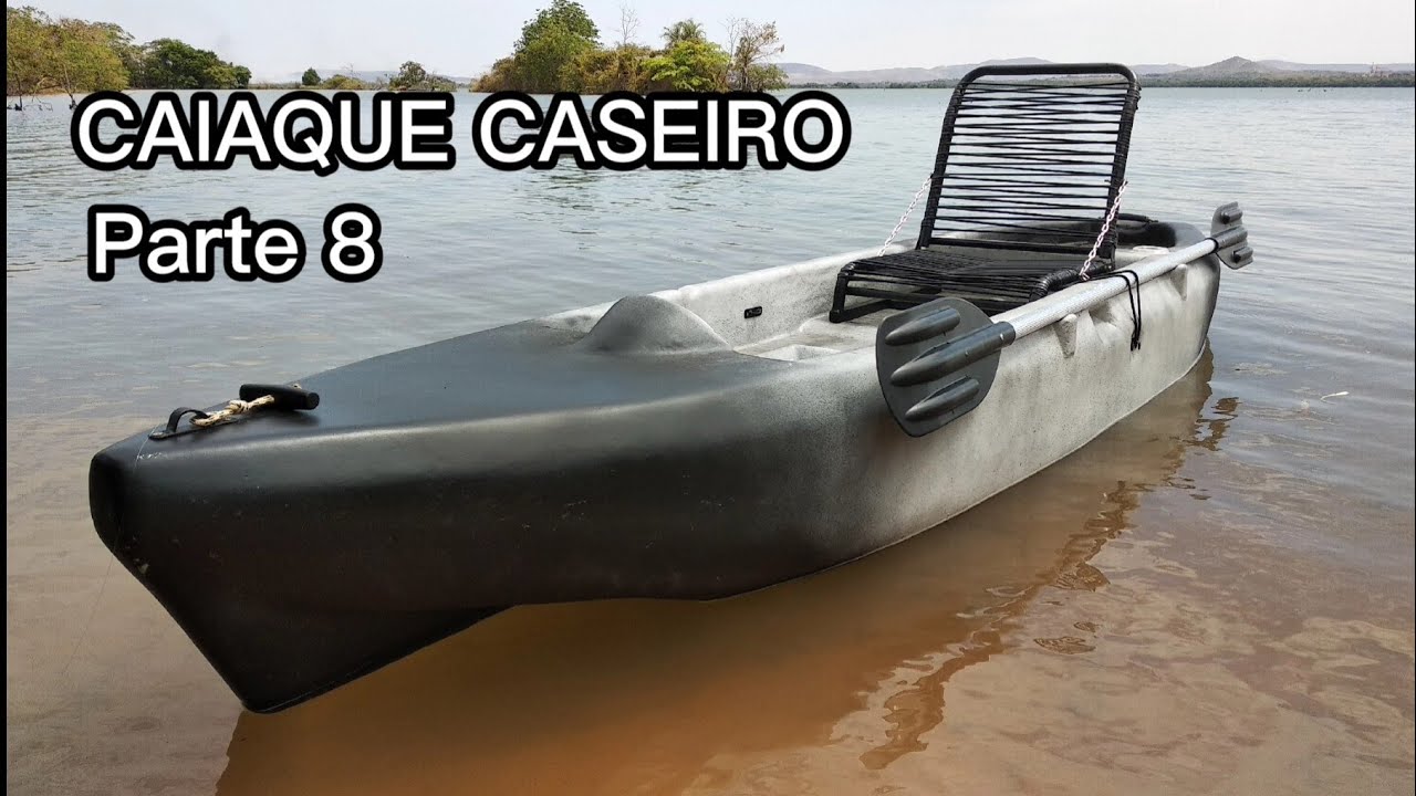 CAIAQUE DE ISOPOR E FIBRA DE VIDRO | Parte 8 | Acabamento antes da pintura