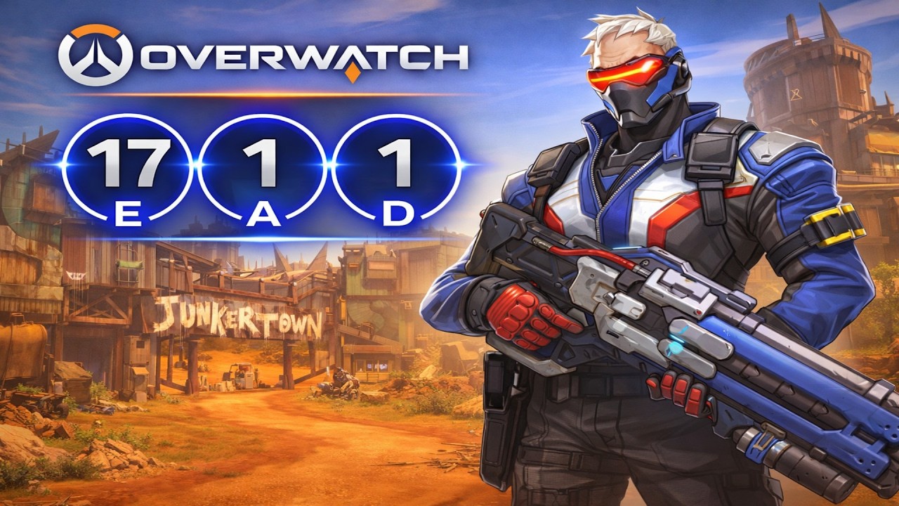 I made the enemy team very angry playing as Soldier | Overwatch ‹ Hide ›