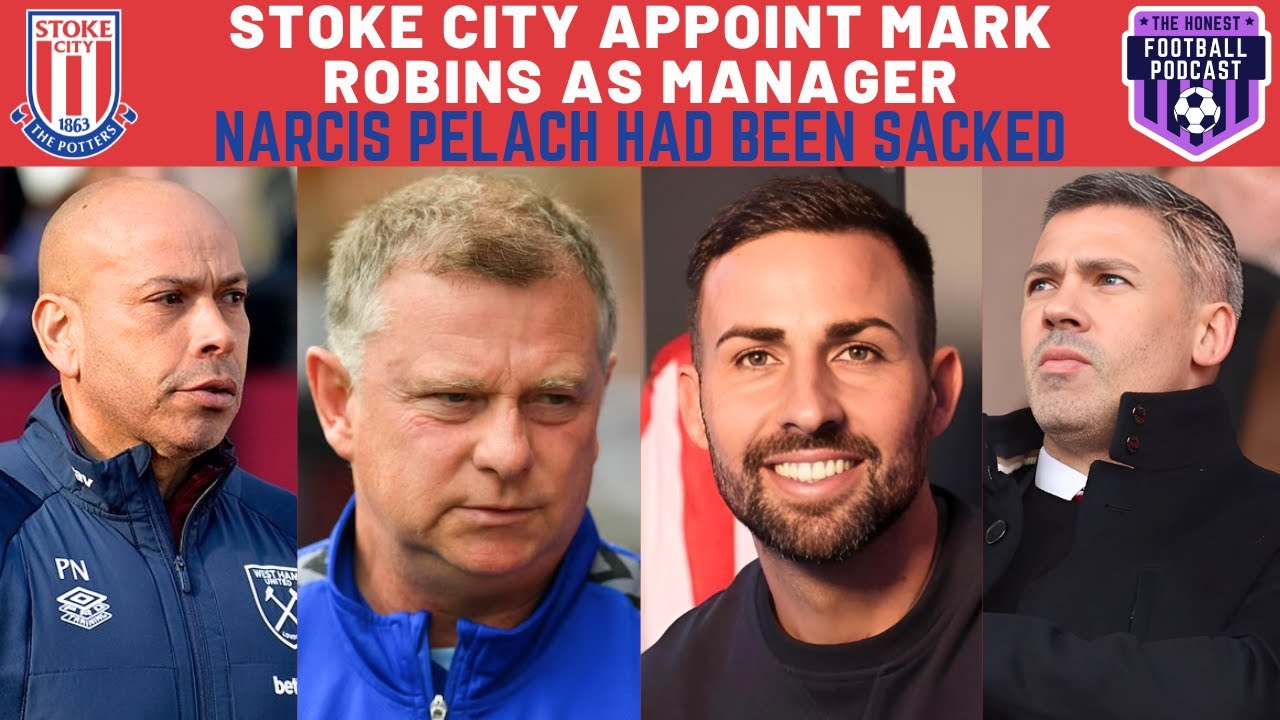 STOKE CITY APPOINT MARK ROBINS AS MANAGER | NARCIS PELACH SACKED