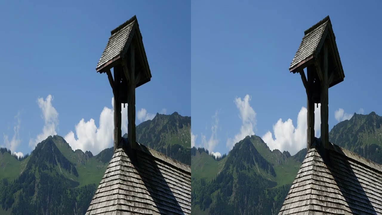 Gerstruben Motive in 3D 4K hsbs slide show -  Germany Allgäu Alps - hiking up to Gerstruber Alpe
