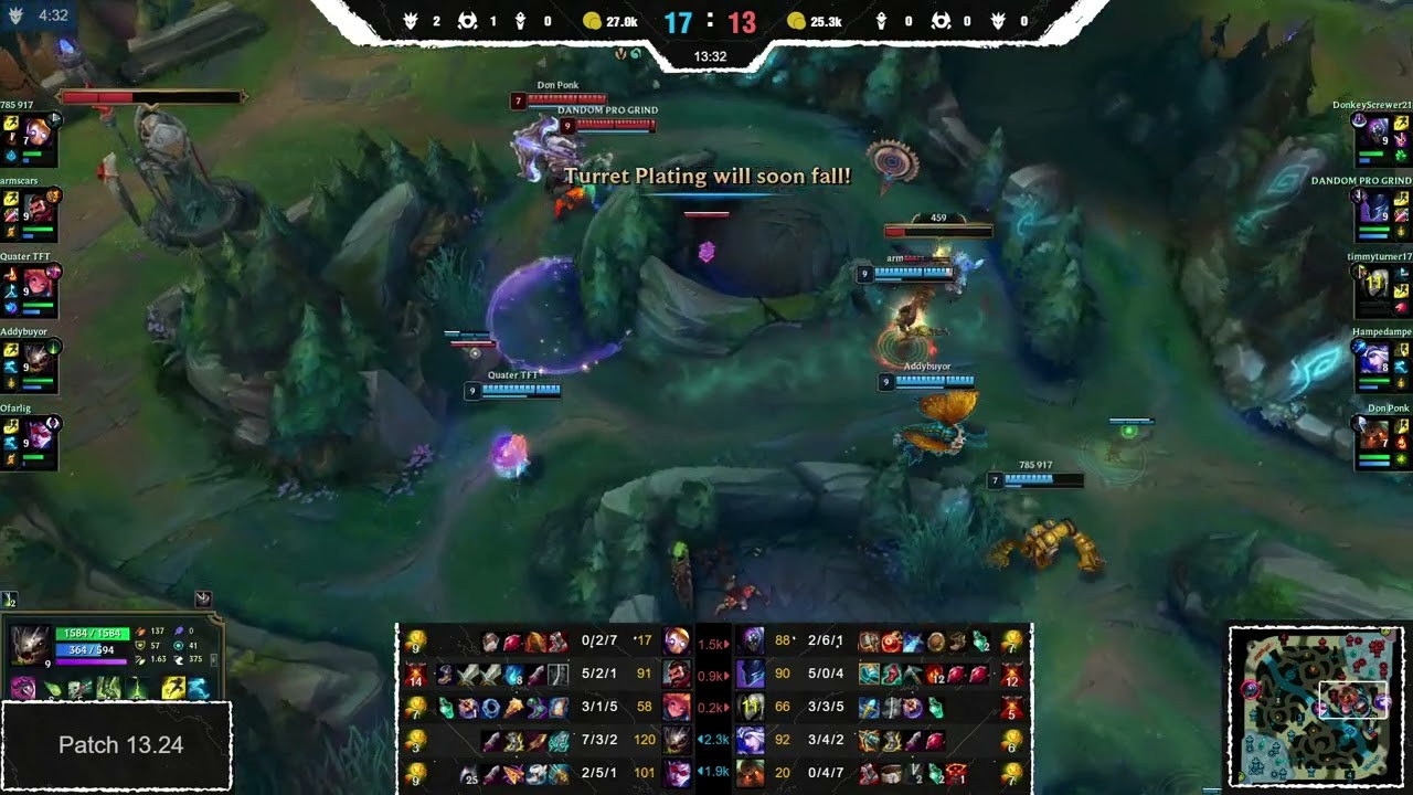 🔹785 917🔹armsca -VS- 🔸Hampedampe🔸DANDOM PRO GRIND - LoL Ranked Replay