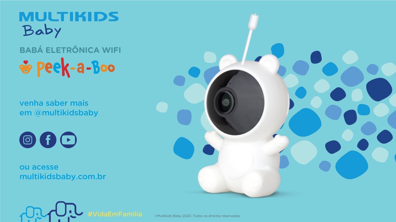 Babá Eletrônica Wi-Fi Peek-a-boo | Multikids Baby