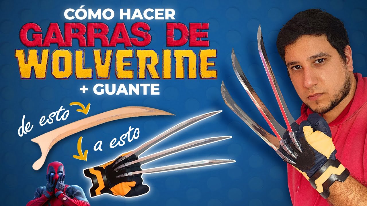 Cómo hacer GARRAS DE WOLVERINE con cartón / How to make Wolverine claws / DIY/ DEADPOOL 3
