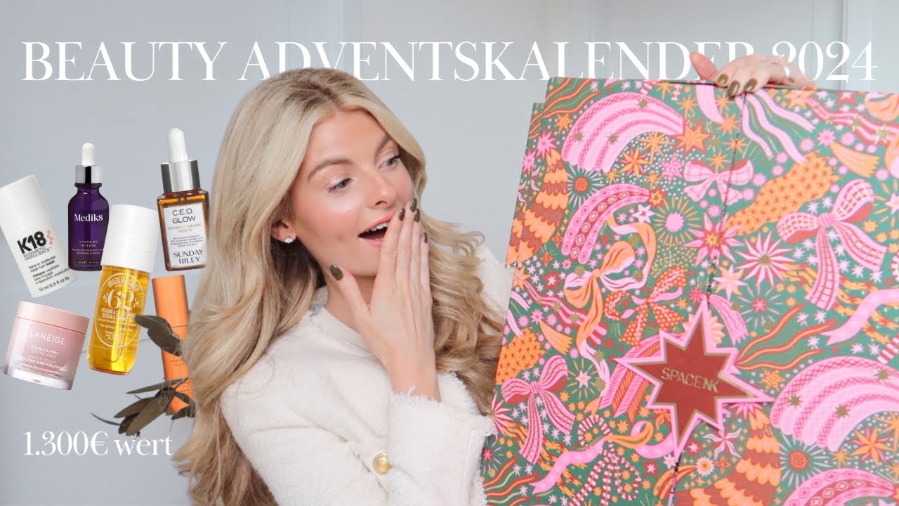 BESTER HIGH END BEAUTY ADVENTSKALENDER 2024!? | SPACE NK Adventskalender Unboxing | theglazedblonde