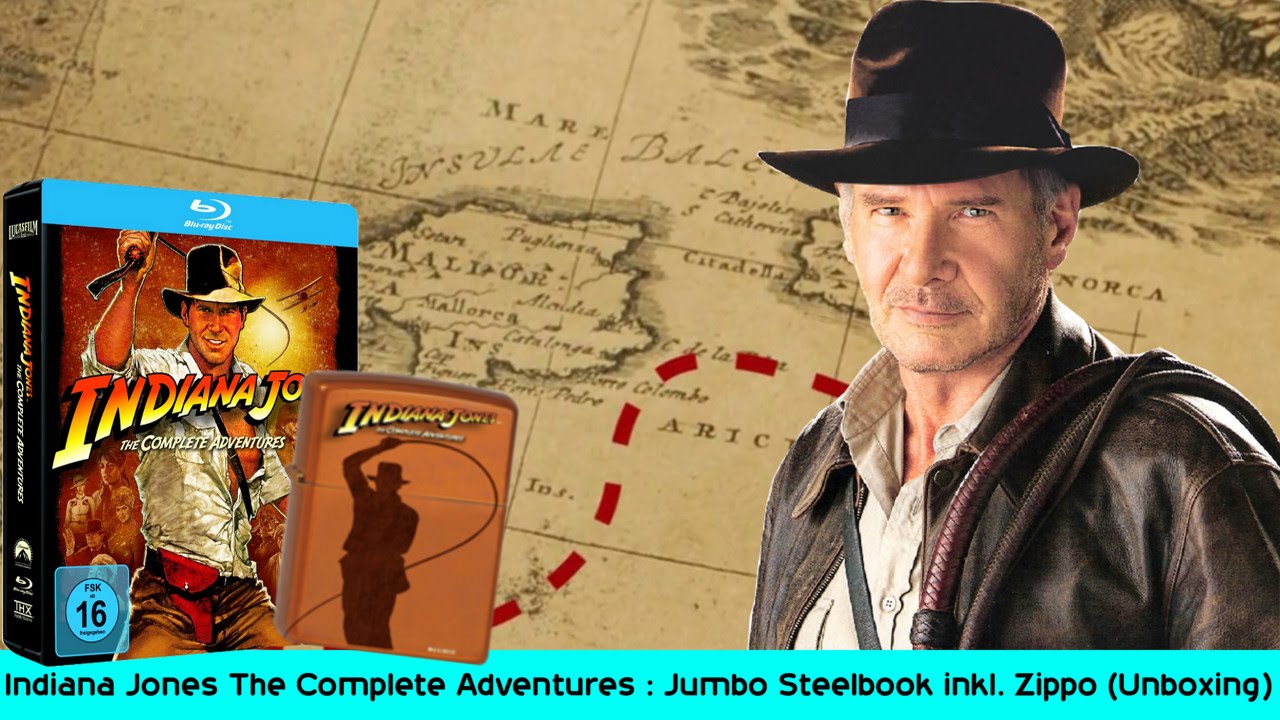 Indiana Jones The Complete Adventures : Jumbo Steelbook inkl. Zippo (Unboxing)