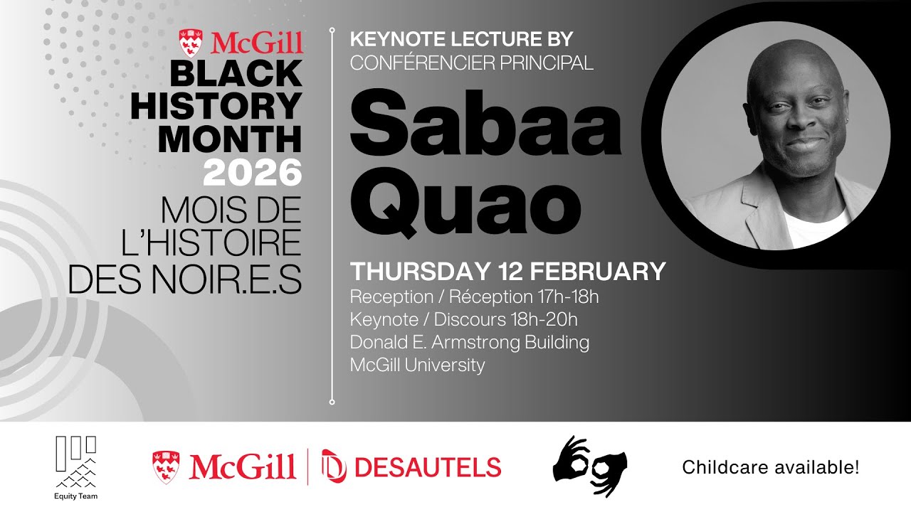 McGill Black History Month 2026 - Sabaa Quao