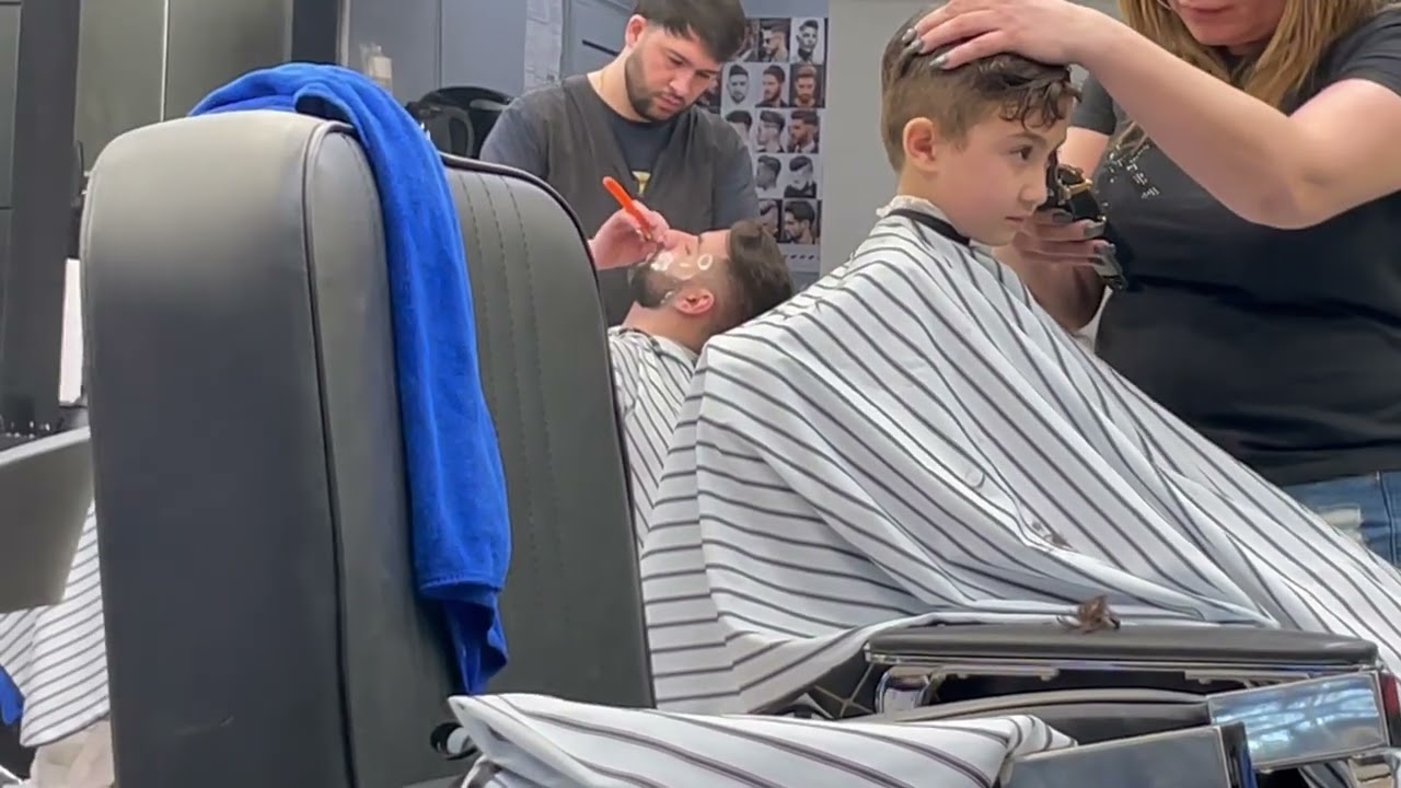 At Barber Shop - Haircut