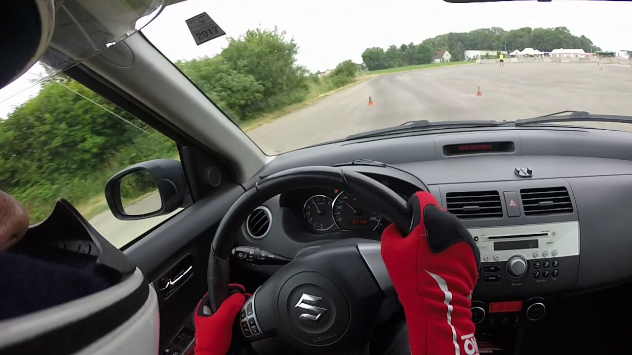 Autoslalom ooe-Cup Hargelsberg POV Suzuki Swift Sport 25.06.17