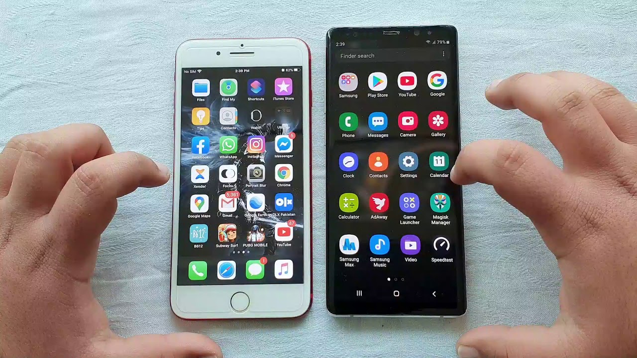 iPhone 7 Plus vs Galaxy Note 8 | *WOW* Speed Test 2020