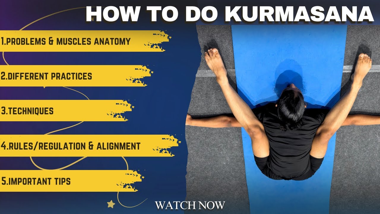 How To Do Kurmasana/Advance Forward Bending Practice/Kurmasana Tutorial/Forward Flexibility Training