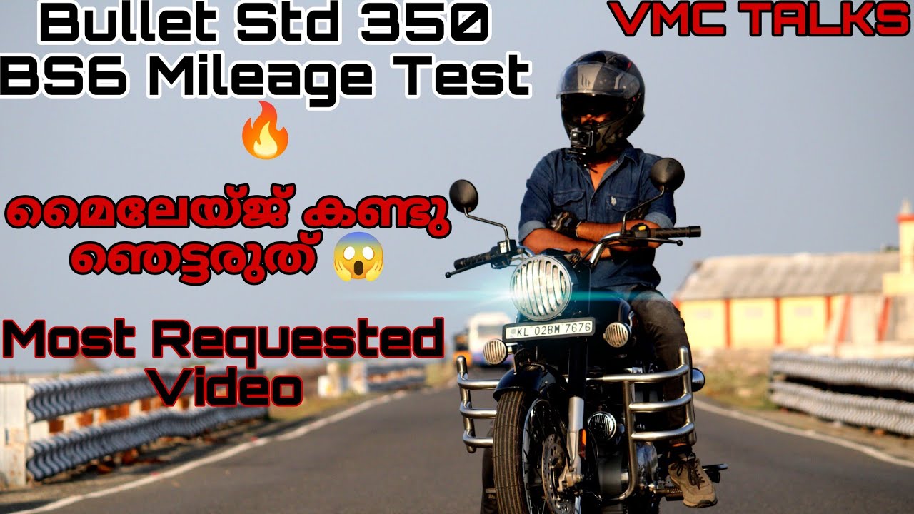 BS6 Bullet std 350 mileage testing video in malayalam #royalenfield #bullet350 #classic350 #mileage