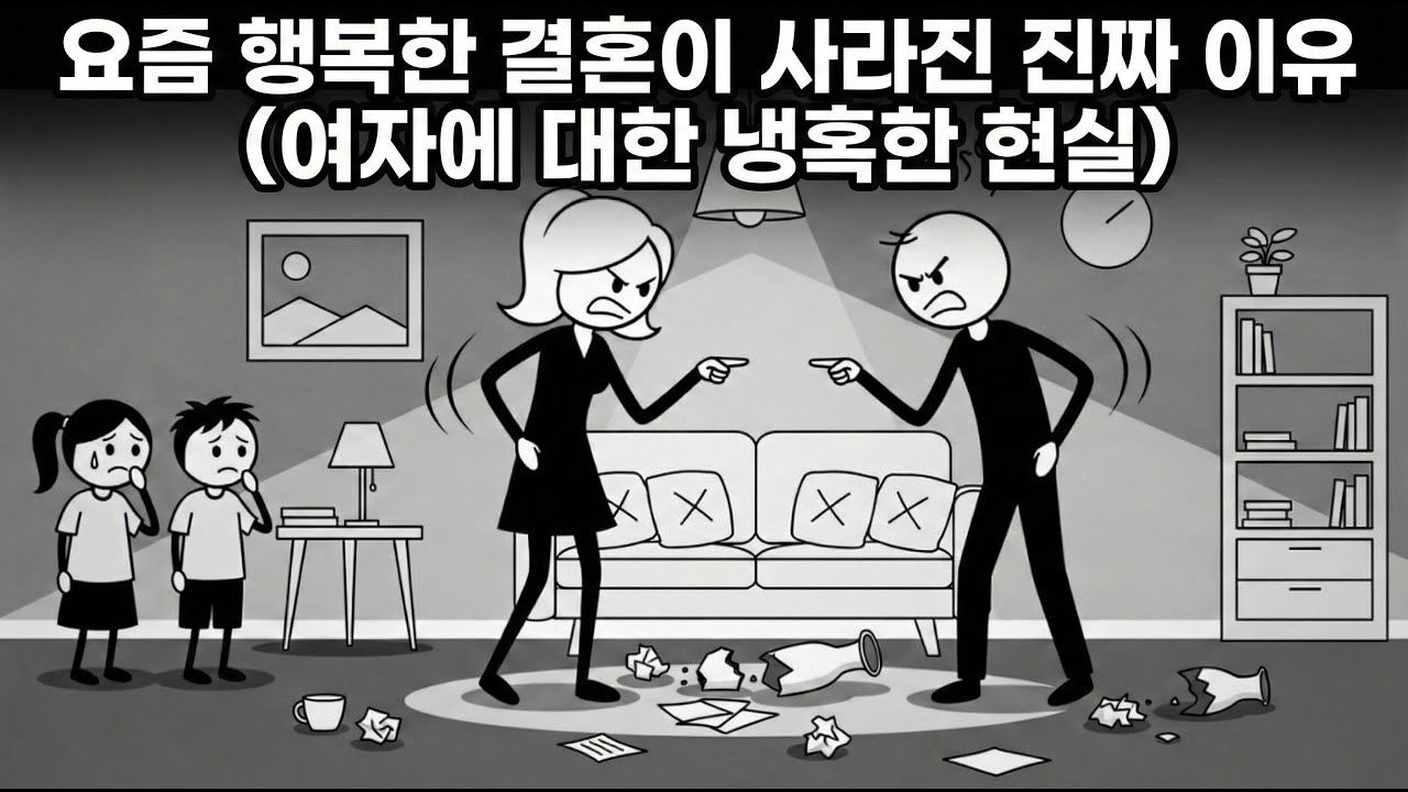 요즘 행복한 결혼이 사라진 진짜 이유 (여자에 대한 냉혹한 현실)