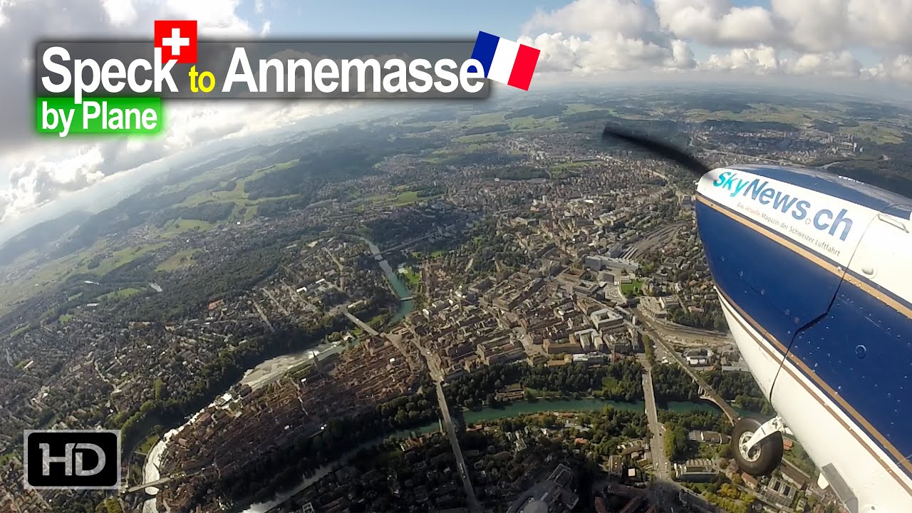Flying across Switzerland to Annemasse France