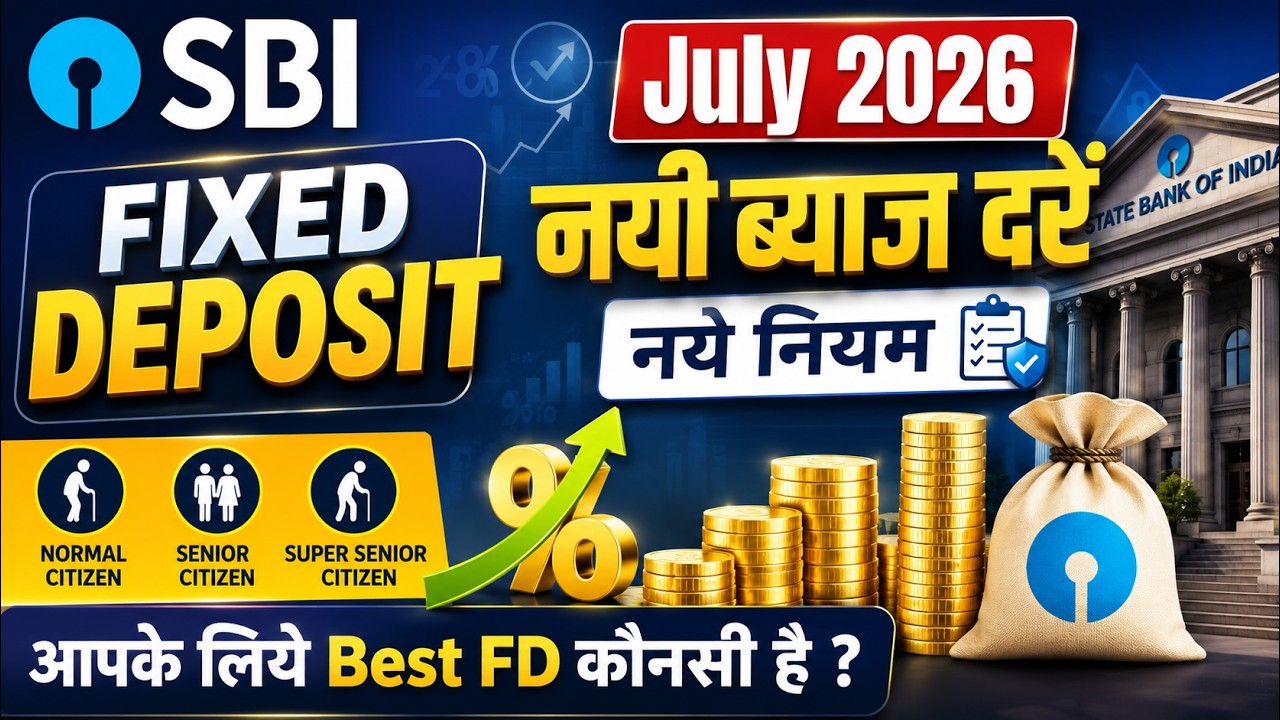 SBI FD Interest Rates July 2026 &ndash; Full Comparison (7 Days to 10 Years) | Senior Citizen Rates