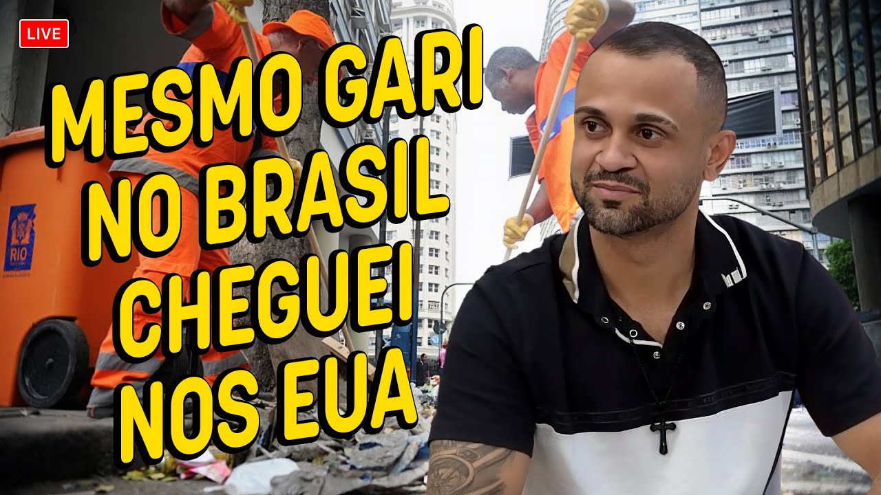 Era Gari no Brasil e cheguei com $ 1600 aqui nos EUA #podcast