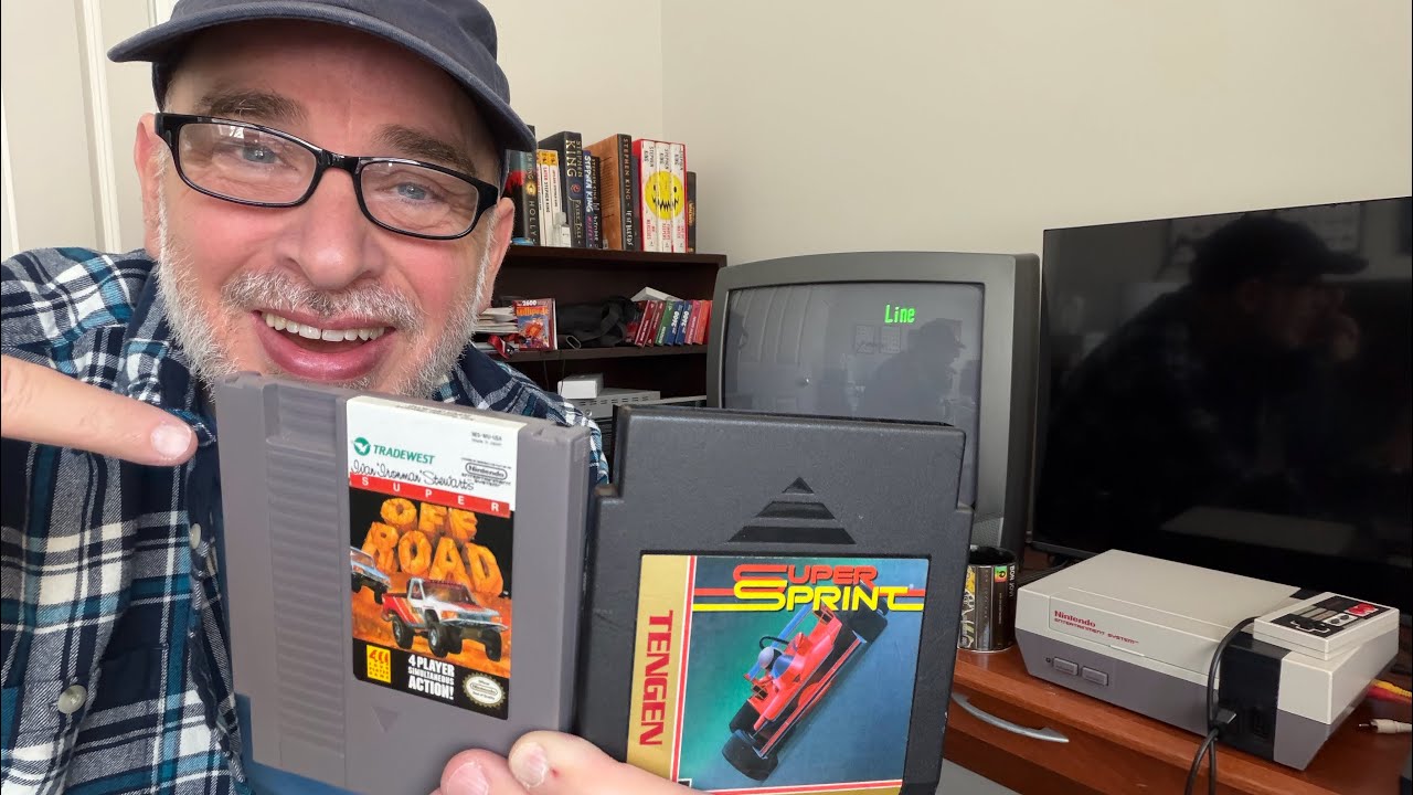 Давайте поиграем в мои любимые видеоигры для NES 🎮 — Super Sprint, Pin Bot и Super Off Road!