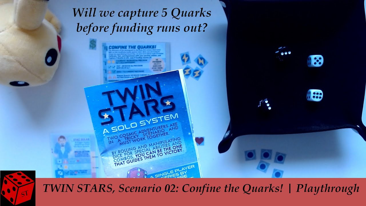 Solo Playthrough | Twin Stars 1 PnP, Scenario 2: Confine the Quarks! (Button Shy Games)