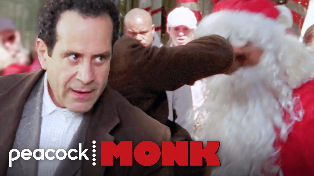 Monk Fist Fights Santa Claus | Monk