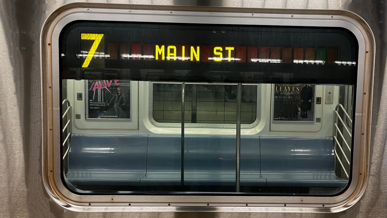 On board a Flushing-Main Street bound R188 7 train from 34 Street-Hudson Yards to Flushing-Main St.
