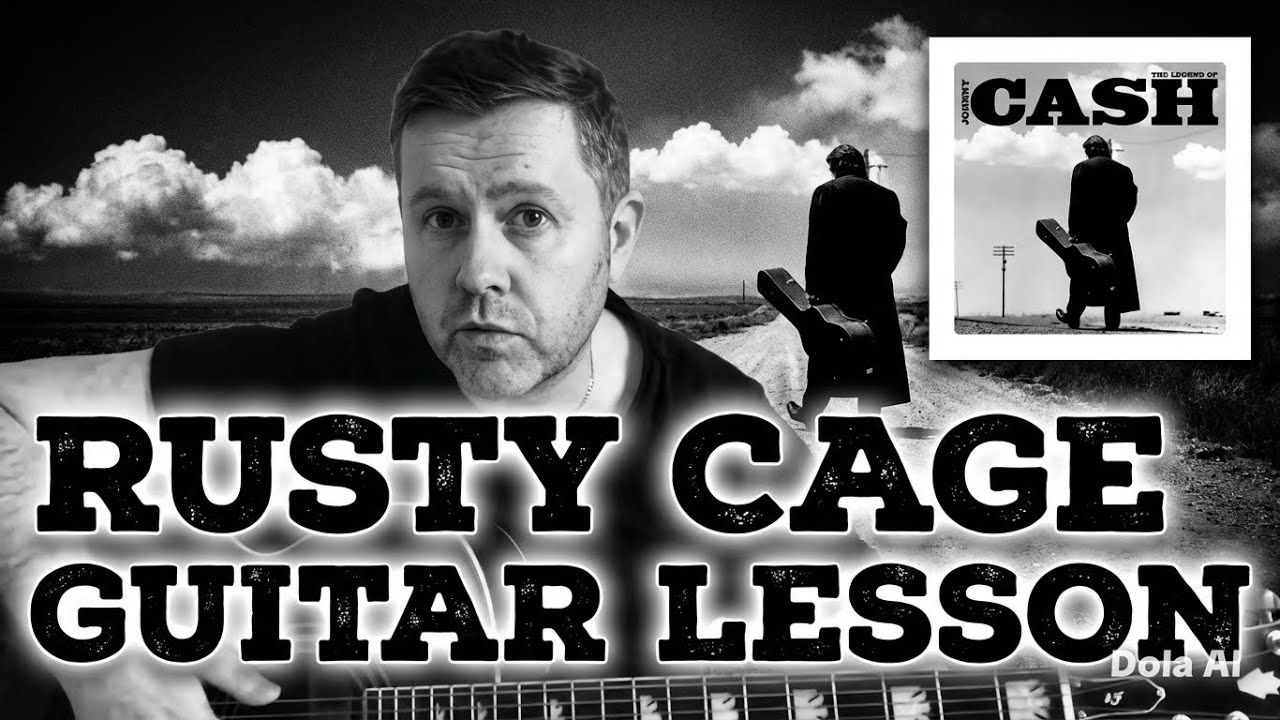 Johnny Cash - Rusty Cage - Guitar Lesson (Guitar Tab)