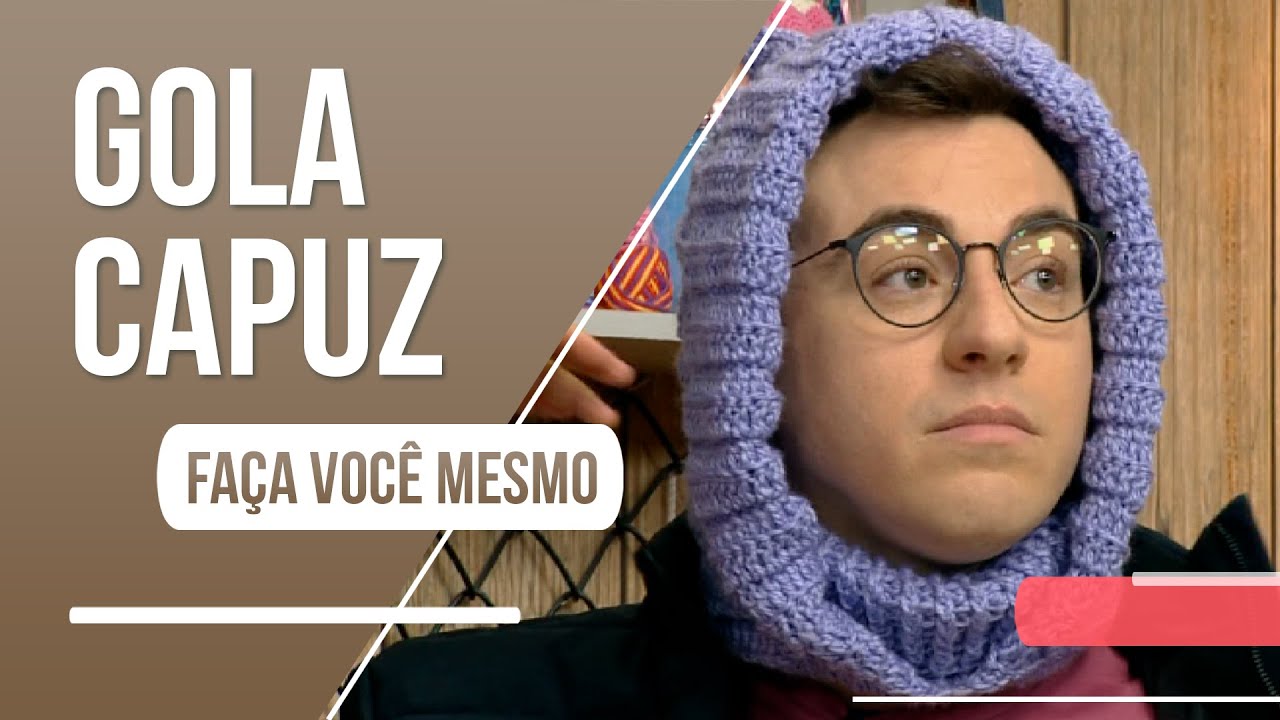 Veja como fazer uma gola capuz em crochê para espantar o frio