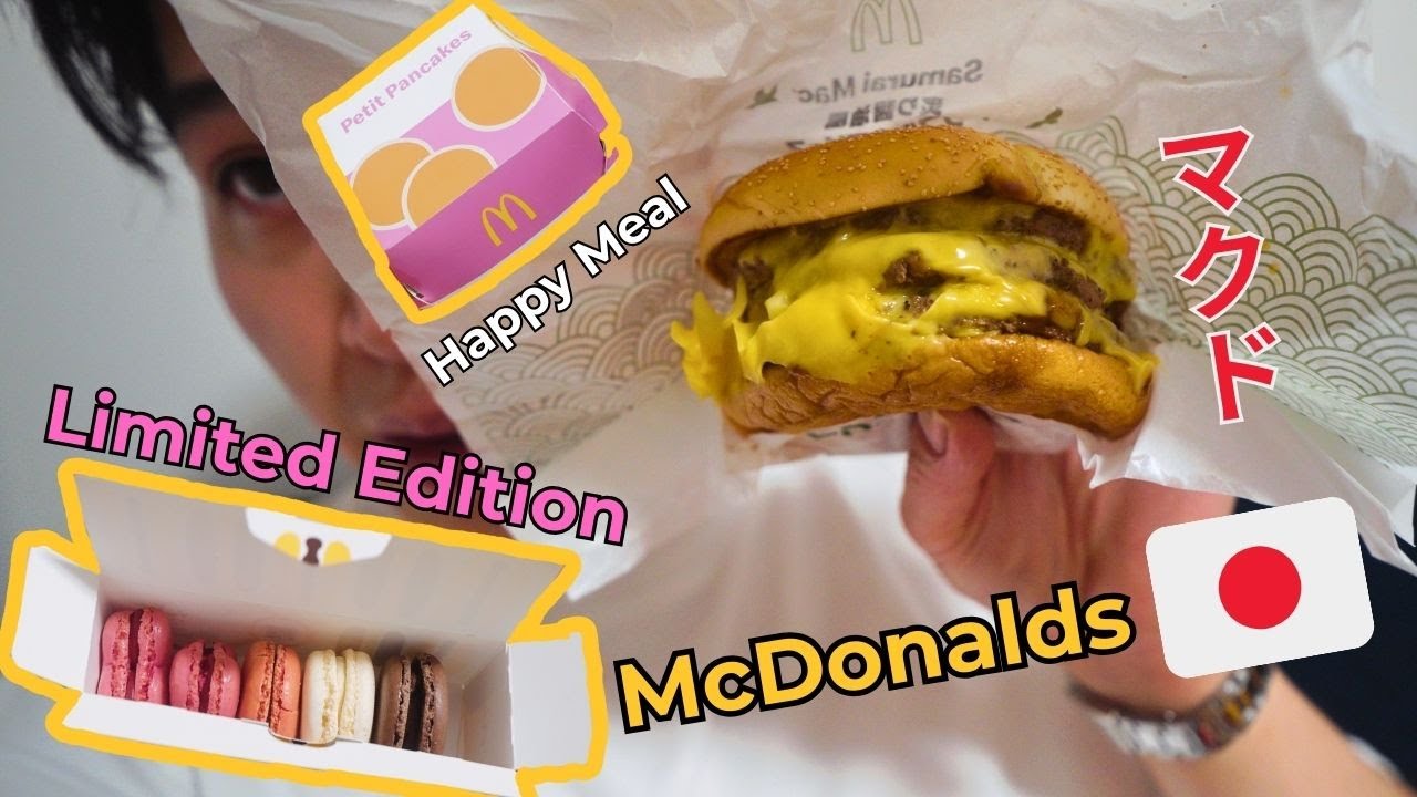 Late Night McDonald’s in Osaka 🇯🇵 Japan-Only Burgers, Shin Chan Happy Meal & More