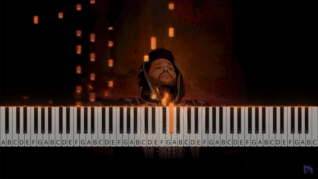 Odd Look (The Weeknd) - Piano Tutorial Cover