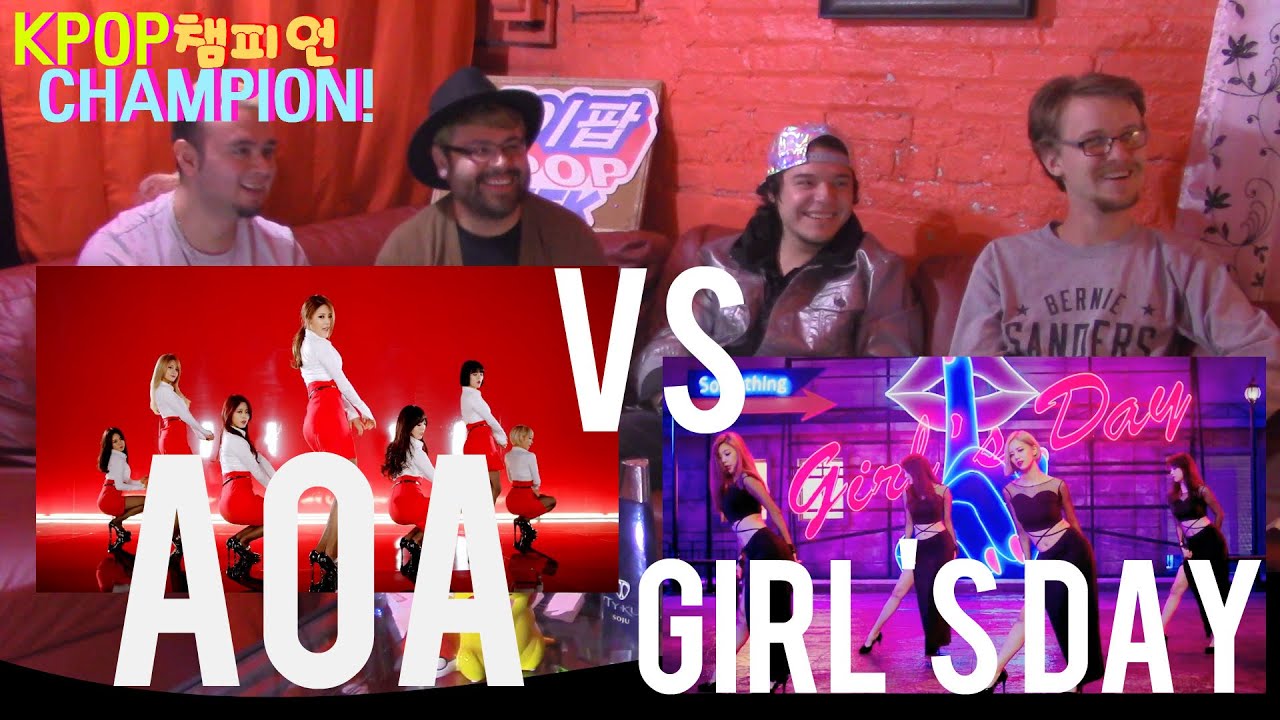 KPOPCHAMPION EP2:AOA - 짧은 치마 (Miniskirt) VS GIRL'S DAY - SOMETHING(썸씽)  ( REACTION DRINKING SHOW)