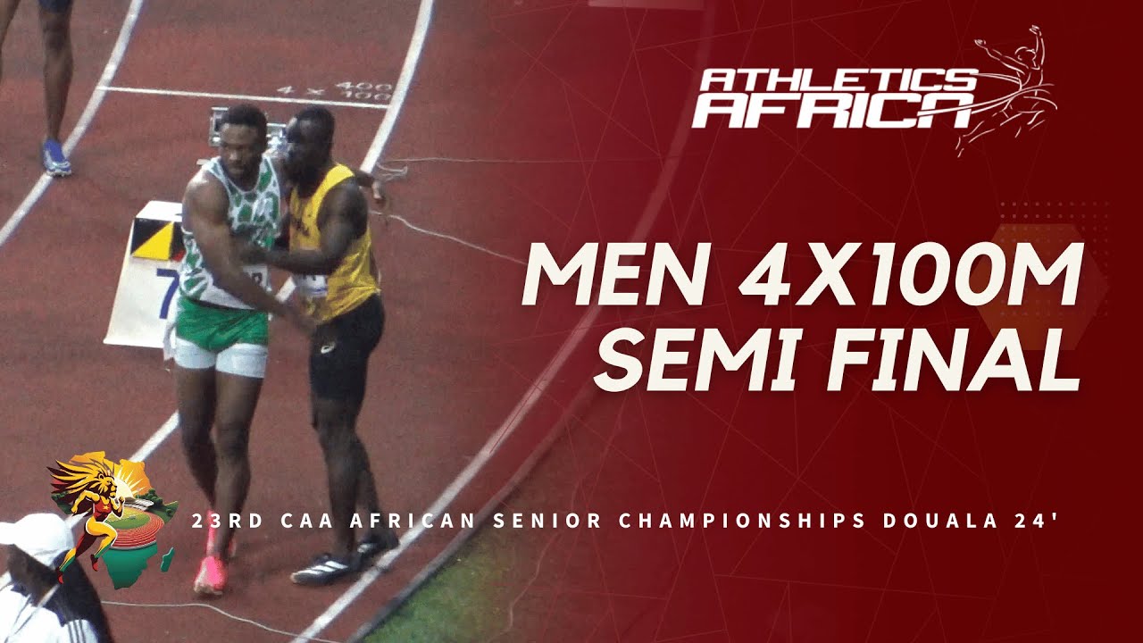 GHANA 🇬🇭 v 🇳🇬 NIGERIA | DOUALA 24 - 23rd African Athletics Senior Championships / Men&rsquo;s 4x100m S/F 2