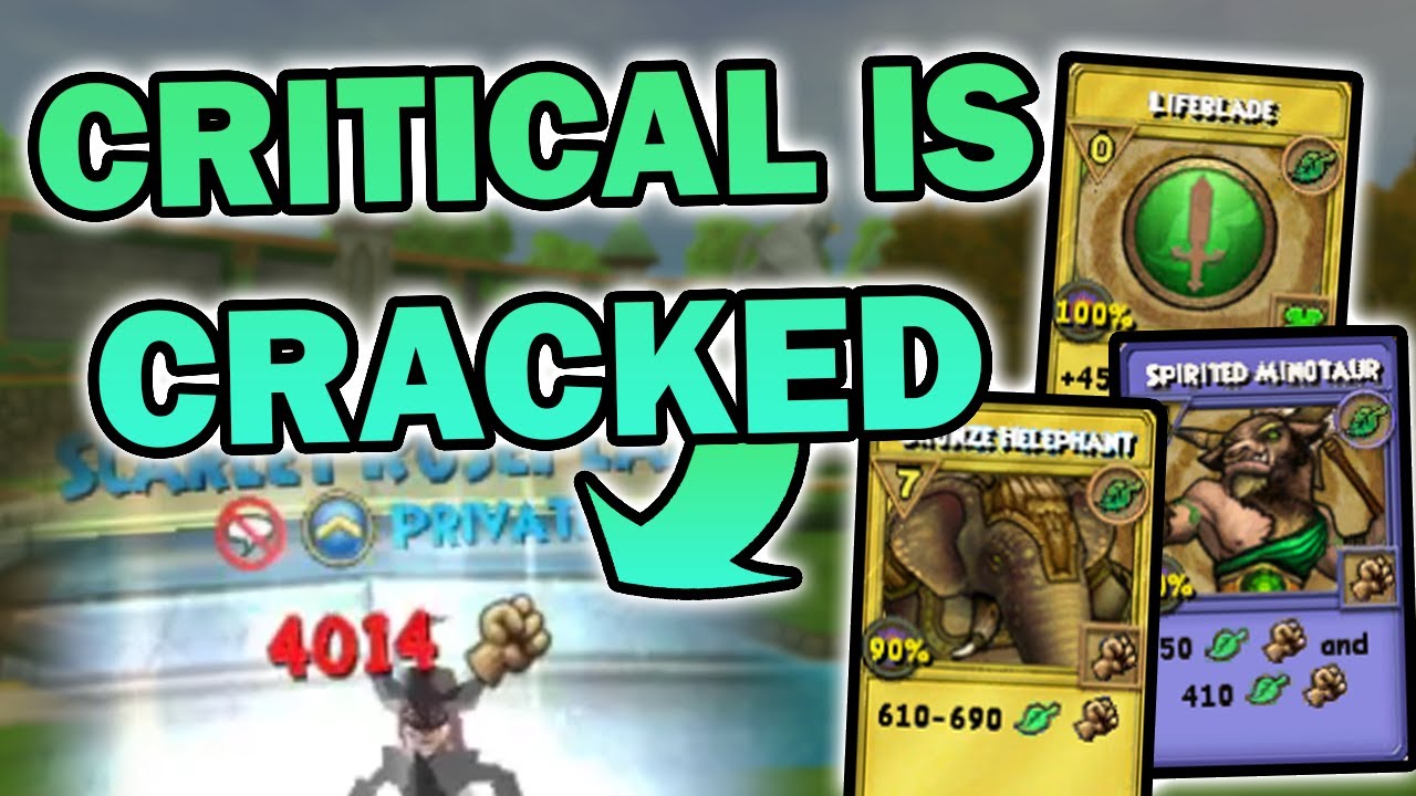 Abusing Low Level PvP With Critical In Wizard101