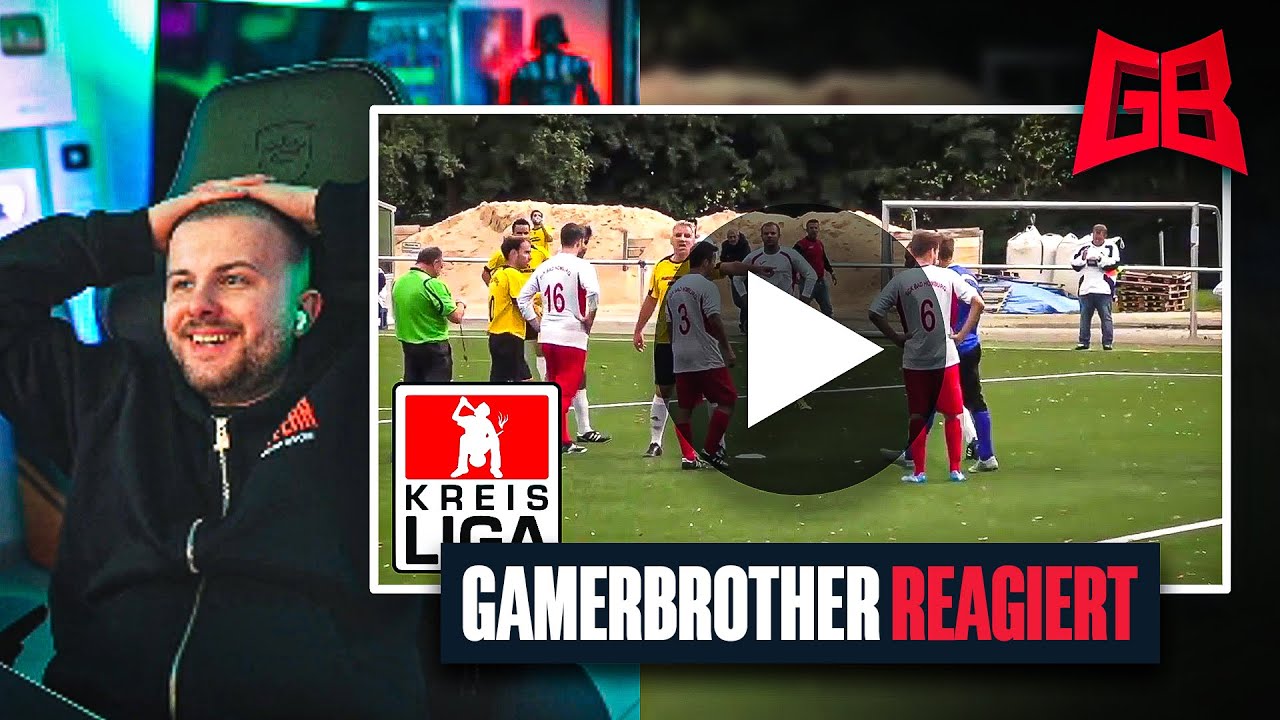 GamerBrother REAGIERT auf KREISLIGA ESKALATION, ROTE KARTEN und FOULS 😂😂
