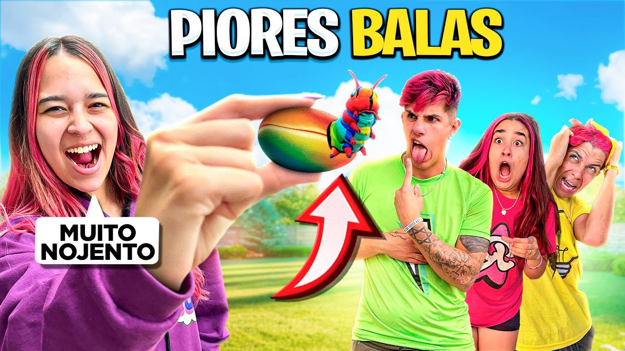 PROVAMOS AS PIORES BALAS DO MUNDO *deu ruim