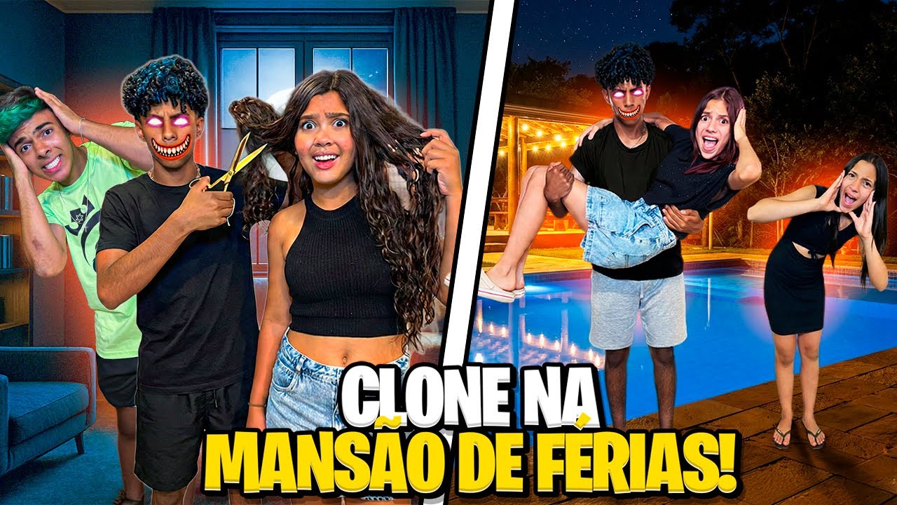 MEU CLONE DA DEEP WEB JOGOU A JESSICA NA PISCINA E CORTOU O CABELO DA LORENA!😨