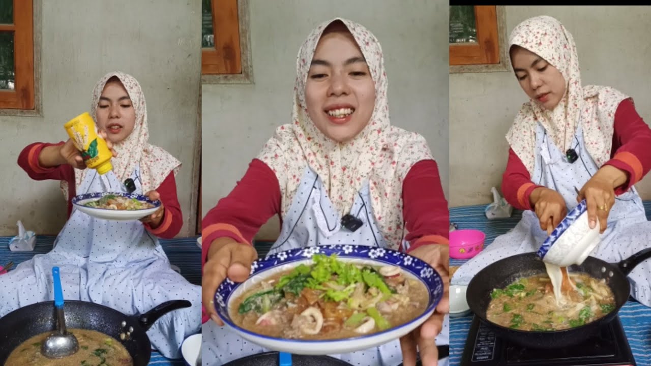 Hari ni Salee nak buat ratna thai pulak Sedap kak yo Oooo#makananOrangPattani ทำเมนูราดหน้า